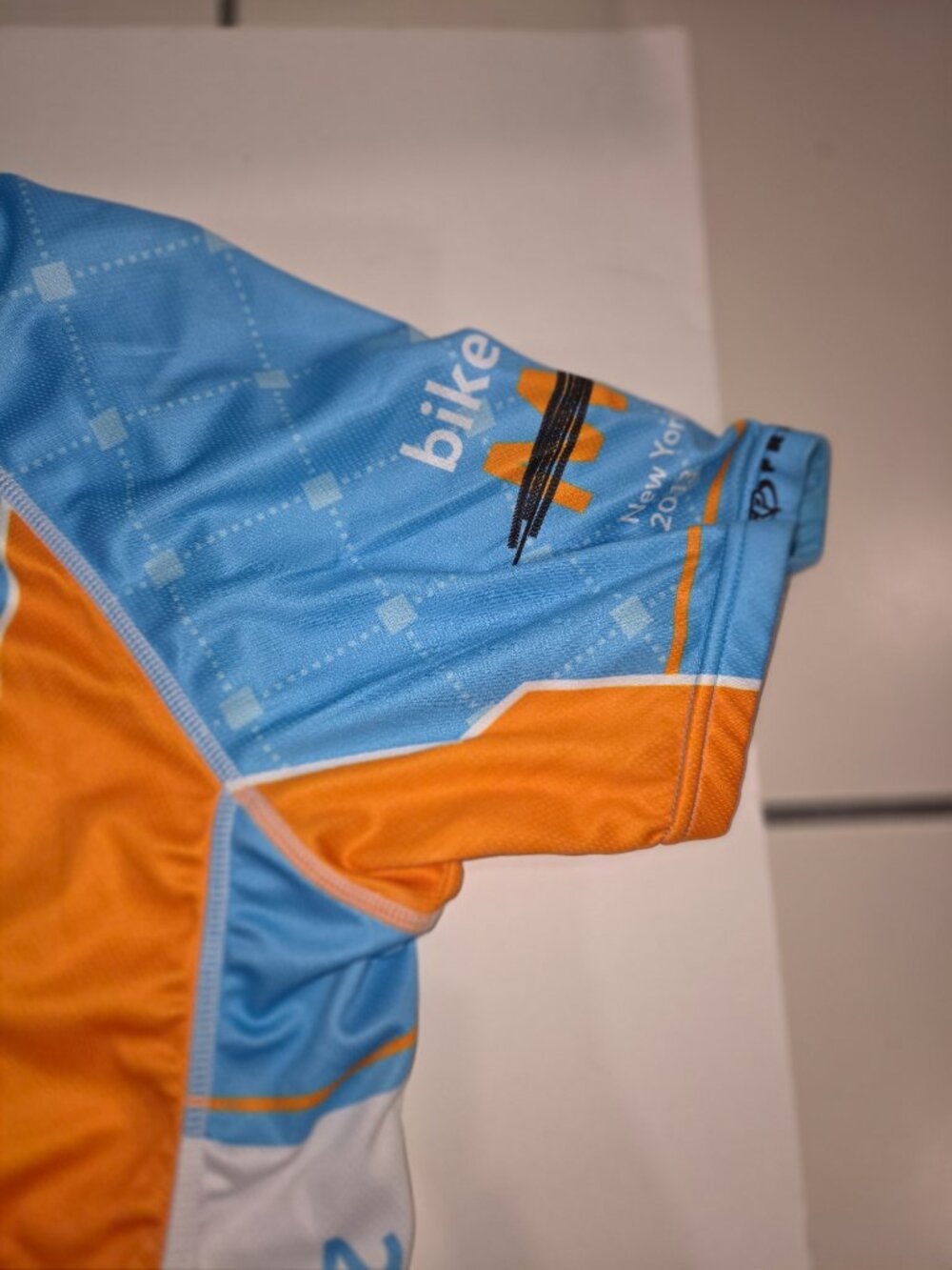Primal Brand Cycling Jersey Men's Size L Fight MS NYC 2013 Elite 200 Club 3/4zip - Picture 3 of 12